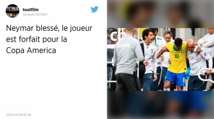 Copa America 2019. Blessé face au Qatar, Neymar forfait pour la compétition