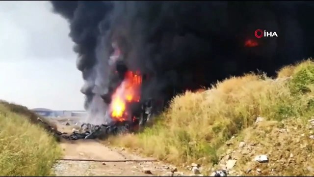 Kocaeli'de Tekstil Fabrikası Alevlere Teslim Oldu
