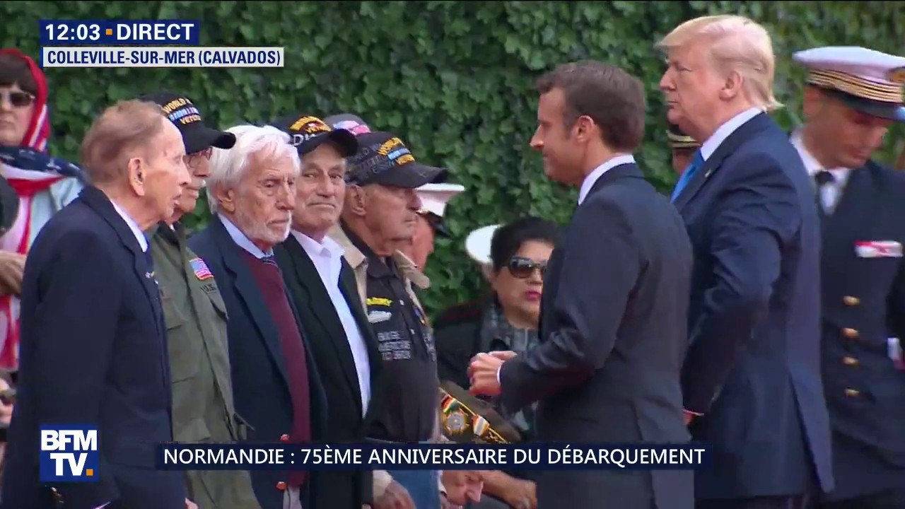 D-Day: Emmanuel Macron fait chevaliers de la Légion d'honneur plusieurs vétérans de la Seconde Guerre mondiale