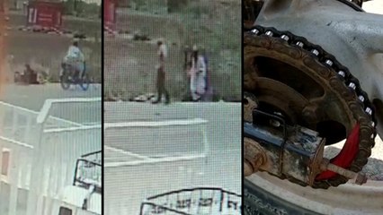हाईवे पर बाइक में फंस गया महिला की साड़ी का पल्लू, देखें वीडियो, कैसे 10 सेकेंड में लील गई मौत