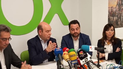 Santiago Morón (Vox) dice que el pacto "a la andaluza" ya no es suficiente