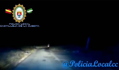 Espectacular persecución de la Policía de Castilleja para detener a un vecino de la localidad