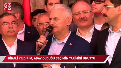 Download Video: Binali Yıldırım, aday olduğu seçimin tarihini unuttu