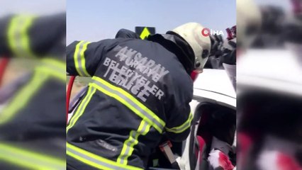 Traktör ile otomobil çarpıştı: 4 yaralı