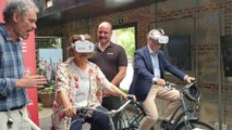 Sabanés prueba bicicletas virtuales para circular de forma segura