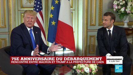 REPLAY - D-Day: Conférence de presse de Donald Trump et Emmanuel Macron