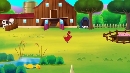 La petite Poule Rousse | 1 Conte + 4 comptines et chansons  - dessins animés en français