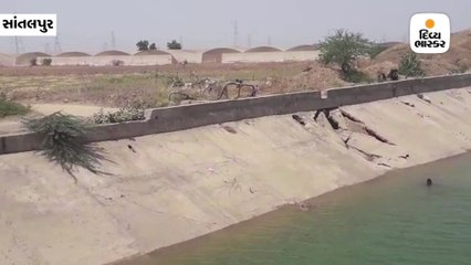 સાંતલપુરના રણમલપુર નજીક કચ્છ કેનાલમાં 15 ફૂટથી વધુનું ગાબડું