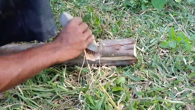 Building Most Beautiful Bamboo Swimming Pool On The Villa House By Ancient Skill