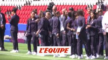 Les Bleues en reconnaissance au Parc des Princes - Foot - CM 2019 (F)