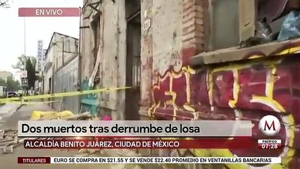 Madre e hija mueren en derrumbe de losa en avenida Revolución