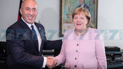 HARADINAJ TAKON KANCELAREN MERKEL - News, Lajme - Kanali 7