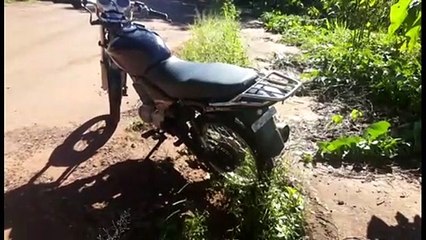 Motocicleta furtada na Rua Pio XII é abandonada no Bairro São Cristóvão