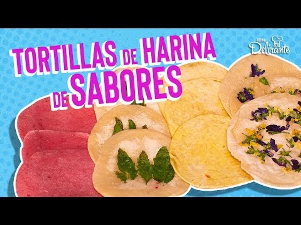 ¿Cómo hacer tortillas de harina de sabores?