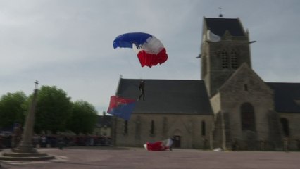 Télécharger la video: 75 ans après le débarquement en Normandie, ces parachutistes se sont posés à Sainte-Mère-Eglise