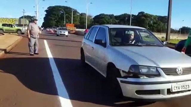 Pintura de faixas em trecho da Rua Jacarezinho é finalizada no Bairro Brasília