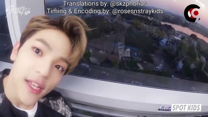 [SPOT KIDS] Rather than looking at the pretty evening sunset, a fun staring contest with Woojin-ah hyung is better! Start!