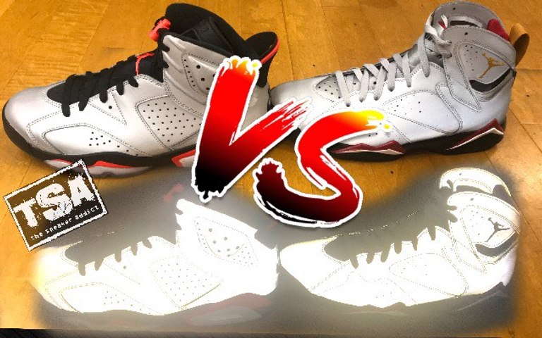 Air Jordan 6 VS 7 3m Retro Reflection Of A Champion Sneaker Battle PickOne