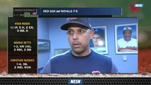 Alex Cora Shares Thoughts On Red Sox 7-5 Victory Over Royals