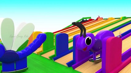 Learning Colors for Children with Little Baby Fun Playing with Color SoccerBalls Giraffe ToySet Kids