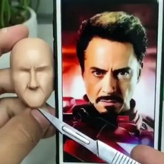 Download Video: Cet artiste sculpte le visage d’Iron Man comme si c’était un jeu d’enfant