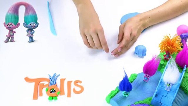 How To Make Trolls Satin & Chenille With Play-Doh Trolls fll mvie Craft Video Crafty Kids