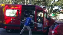 Ciclista fica ferido após colisão com carro na Avenida Brasil