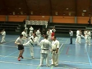 Presentation des combattants kick boxing du club AMG