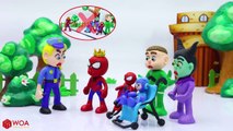 SUPERHERO BABY BUILDS ABC TRUCK  Play Doh Stop Motion Cartoons