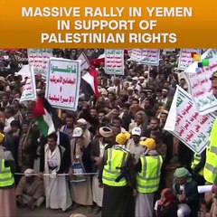 Massive Rally In Yemen In Support Of Palestinian Rights