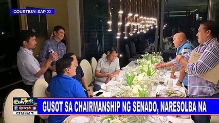 Gusot sa chairmanship ng Senado, naresolba na