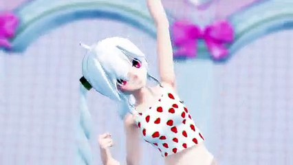 【MMD】弱音ハクで『DEEP BLUE TOWNへおいでよ』