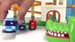 Tayo the Little Bus Garage & Crocodile, Toy FLY Story Funny Monster Thomas Chuggington Cars Tayo