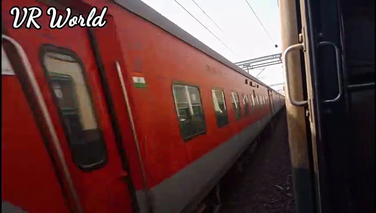Karnataka Express passing between two Trains !!!