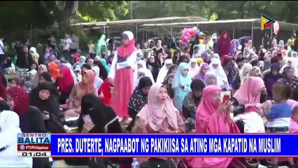 Pres. #Duterte, nagpaabot ng pakikiisa sa ating mga kapatid na Muslim