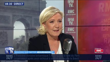 Marine Le Pen regrette "que la Russie n'ait pas été conviée" aux cérémonies du 75e anniversaire du débarquement