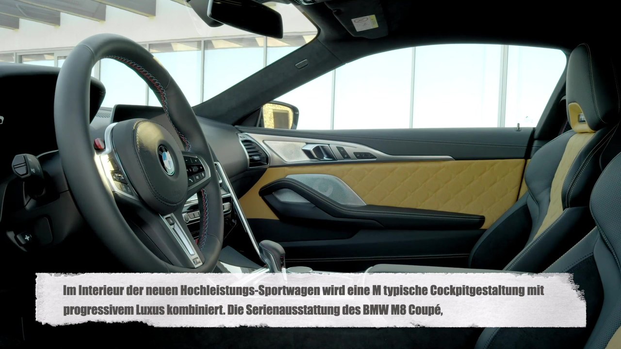 Das neue BMW M8 Competition Coupé - M typisches Cockpit und luxuriöses Ambiente