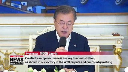Civil servants should be creative, on-the-spot, sympathetic: Pres. Moon