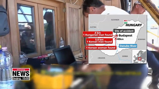 Three more victims found on Danube River, bringing official death toll from boat capsize to 19