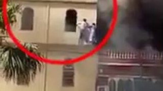 حريق مهول بالمدينة الجديدة بوهران، وشاب يغامر بنفسه و ينقد امرأتين قبل وصول الحماية المدنية