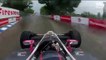 Marco Andretti roule avec des pneus slick sur circuit mouillé (IndyCar)