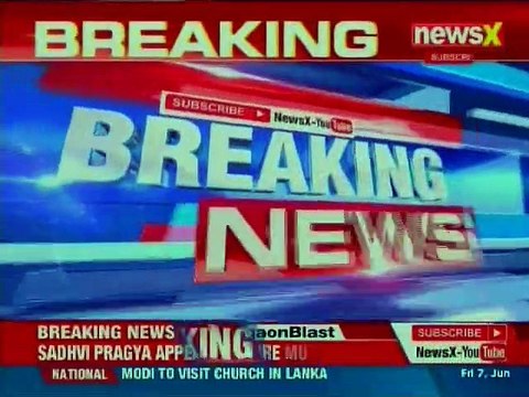 BJP MLA Brijesh Prajapati holds up traffic as he holds protest on the road over mining, water issue