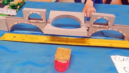 Podium du défi départemental Sciences et Technologie 2018-2019 "Les petits architectes"