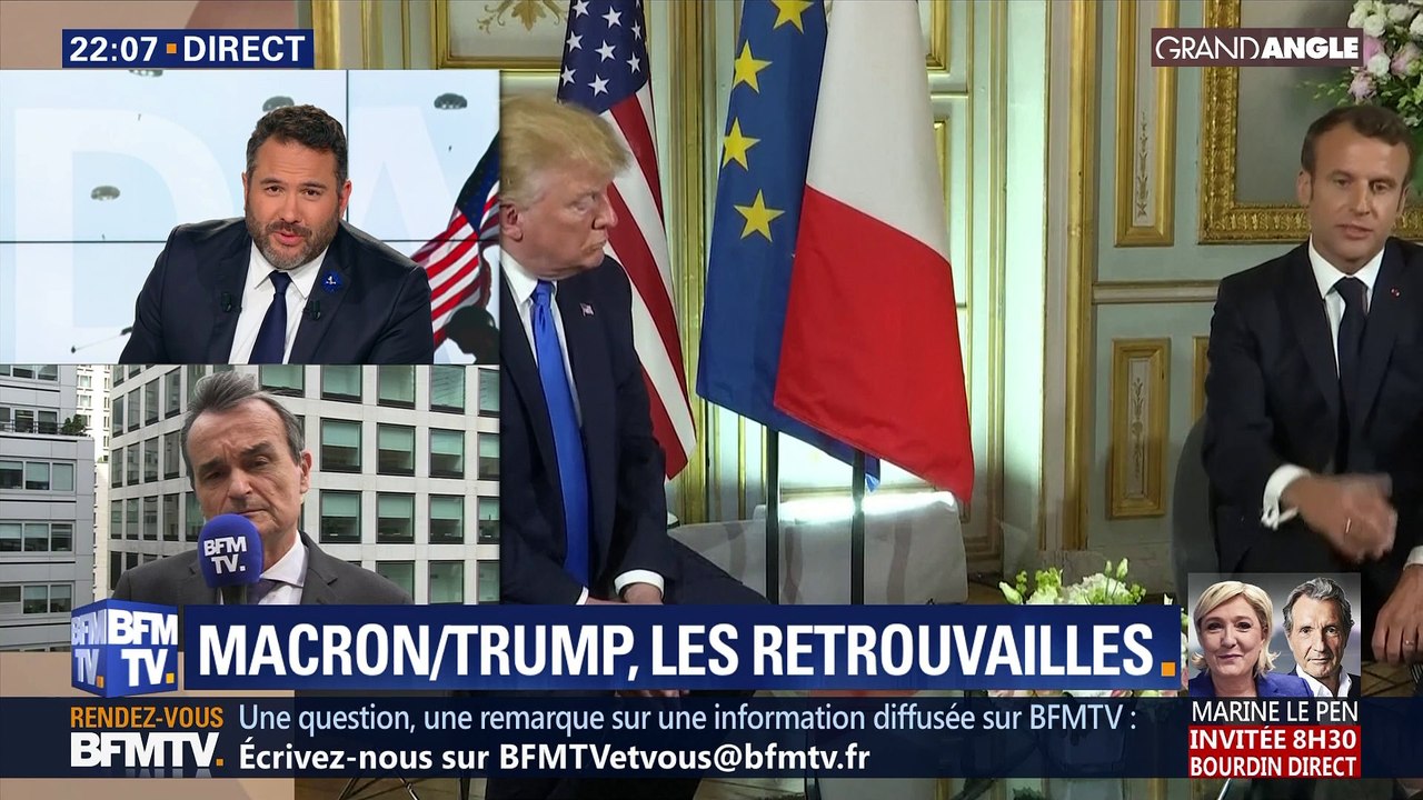 Les retrouvailles Macron/Trump