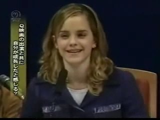 Emma Watson on Goblet of Fire Japan Conference