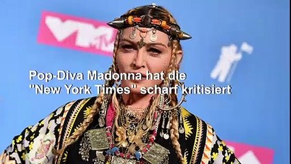 Madonna fühlt sich durch Zeitungs-Porträt "vergewaltigt"