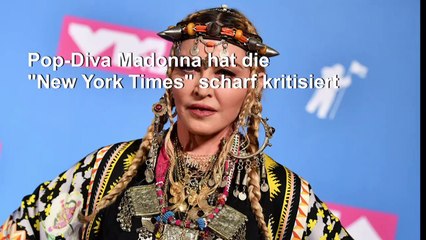 Madonna fühlt sich durch Zeitungs-Porträt "vergewaltigt"