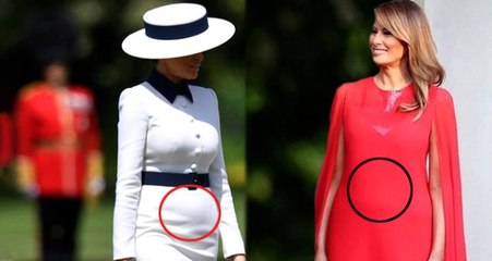 Donoald Trump'ın eşi Melania Trump göbeğiyle olay oldu