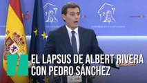 El lapsus de Albert Rivera tras su reunión con Felipe VI