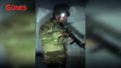 Bakanlık görüntüleri yayımladı! İşte Hakurk'taki teröristlerin inleri...